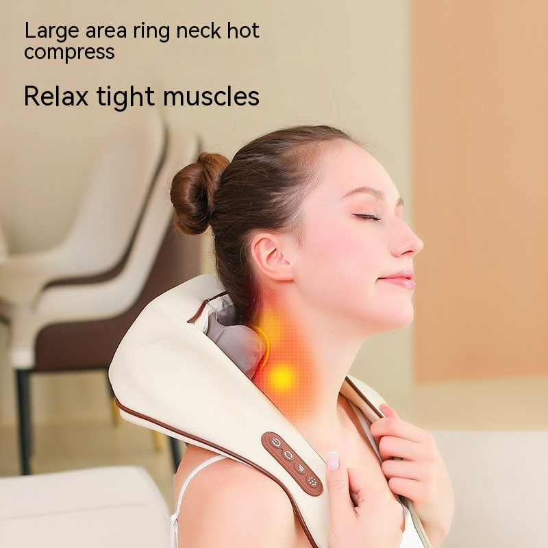 Leovia™ Neck Massager – Deep Tissue, Heat & Portable Comfort