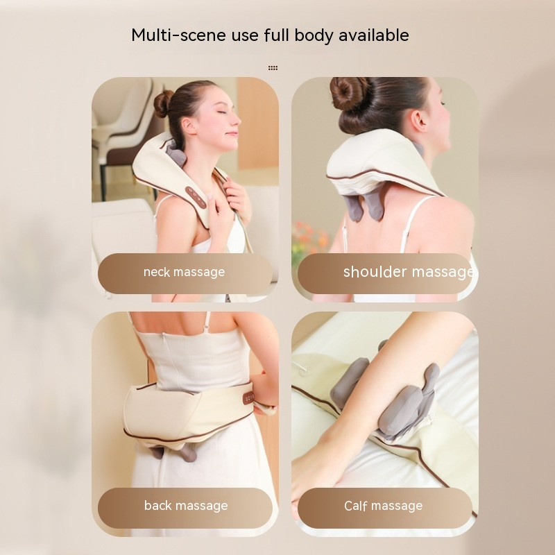 Leovia™ Neck Massager – Deep Tissue, Heat & Portable Comfort