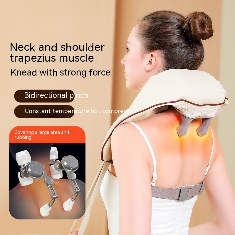 Leovia™ Neck Massager – Deep Tissue, Heat & Portable Comfort