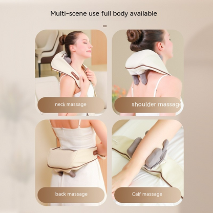 Leovia™ Neck Massager – Deep Tissue, Heat & Portable Comfort
